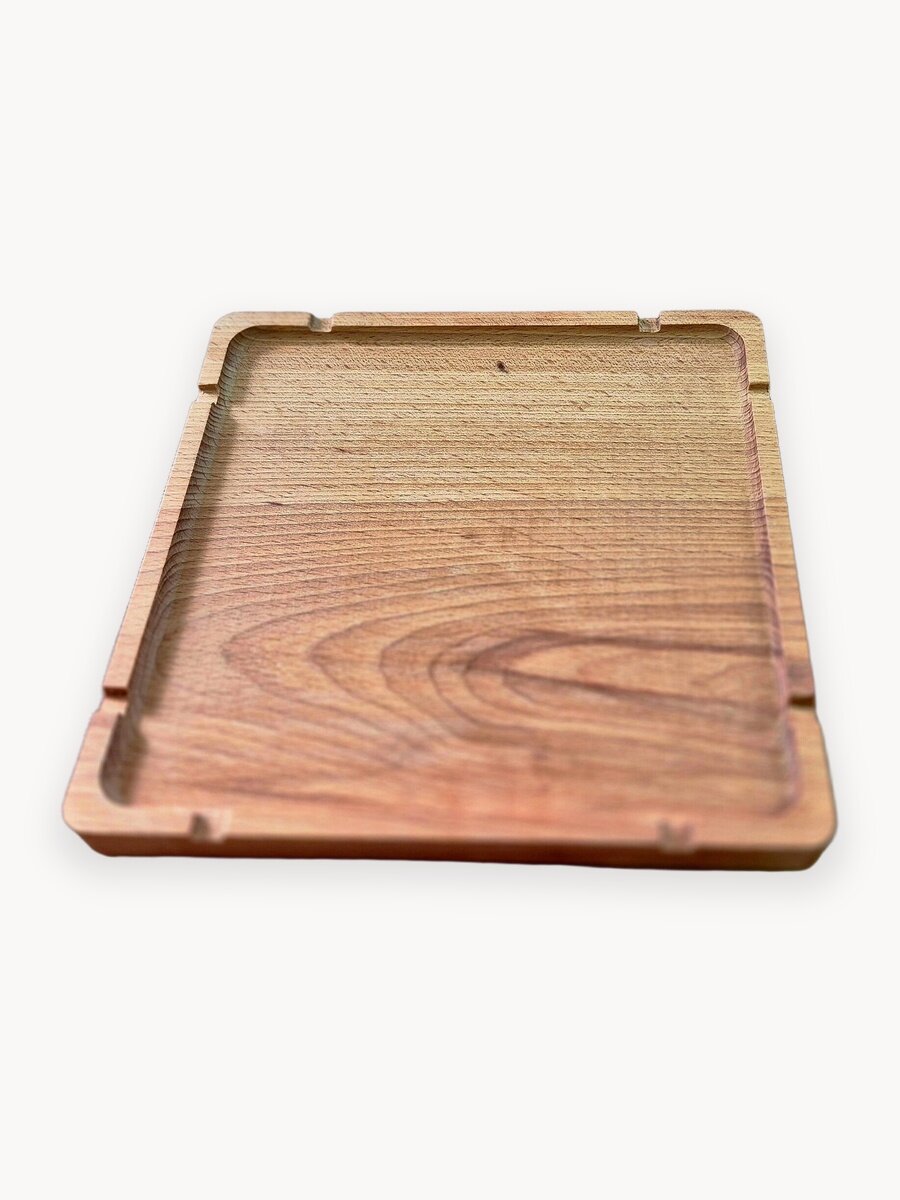 Блюдо для стейка деревянное из бука 26x26см KABARETT