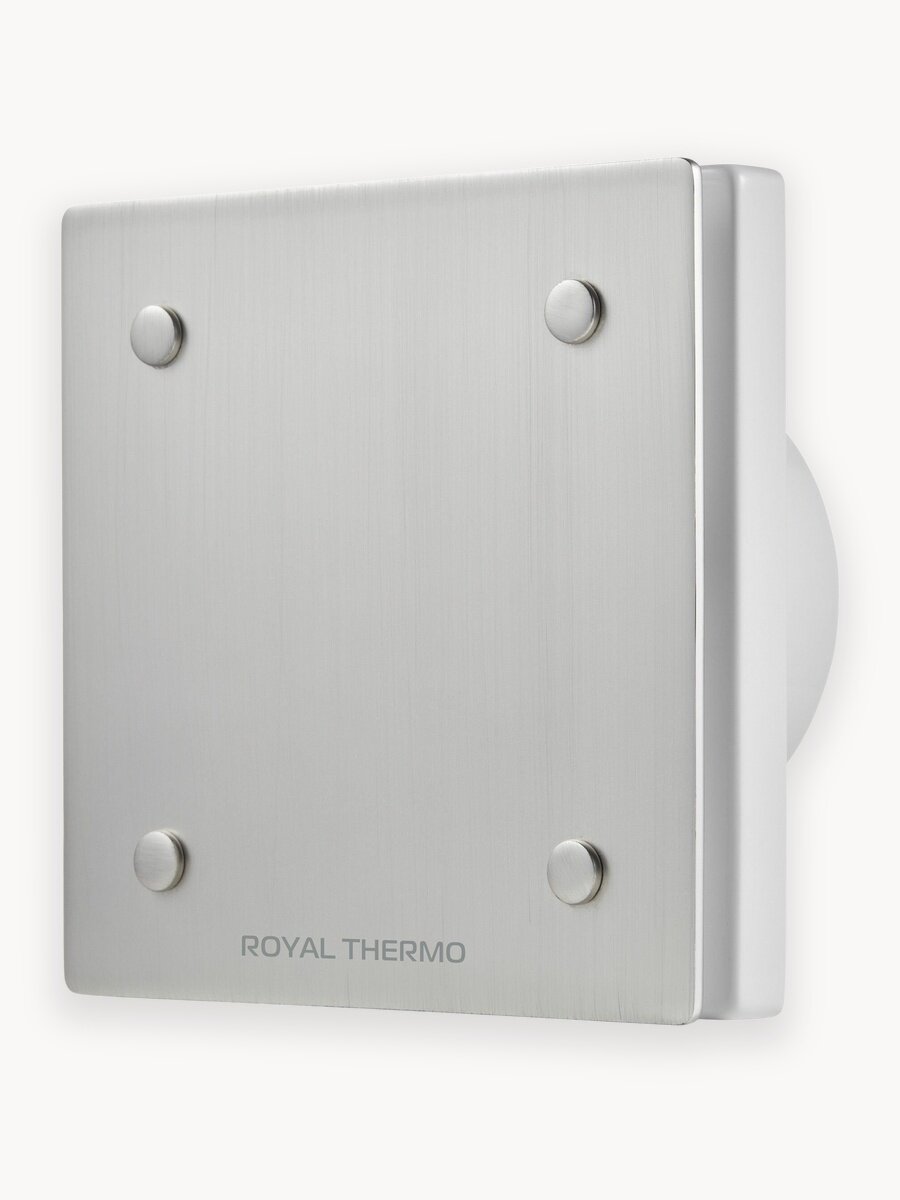 Вентилятор вытяжной Royal Thermo RAFC 120, 120 мм, хром, для ванной и туалета