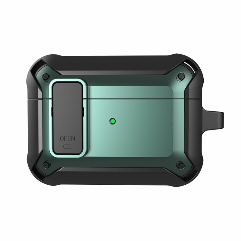 Чехол для AirPods Pro WiWU Mecha AirPods Case Black + Green