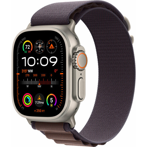 Apple Watch Ultra 2 49 мм Titanium Case GPS + Cellular, Indigo Alpine Loop