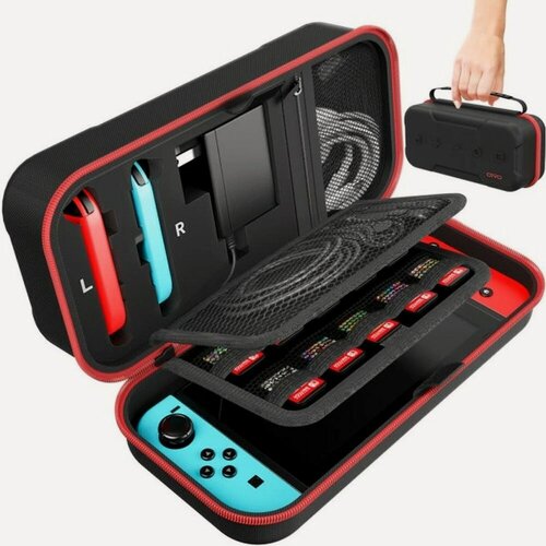 Изображение товара Защитный чехол Carry Case, IV-SW188 Oivo Red, Nintendo Switch/Switch OLED Серый