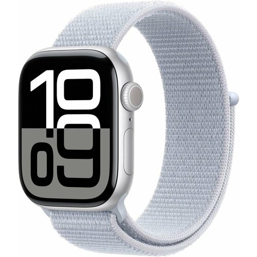 Умные часы Apple Watch 10 42mm 42 Silver Blue Cloud Sport Loop 58999₽