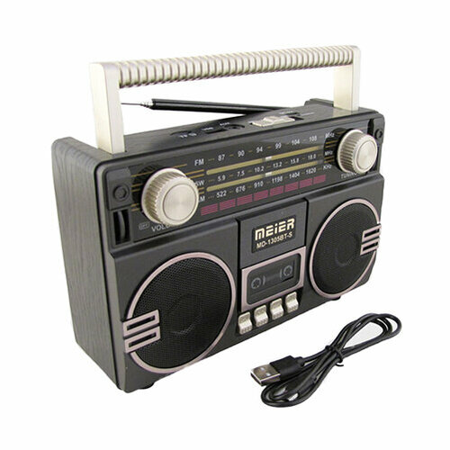 Радиоприемник MEIER MD-1305BT с Bluetooth USB TF FM AUX Стерео 2199₽