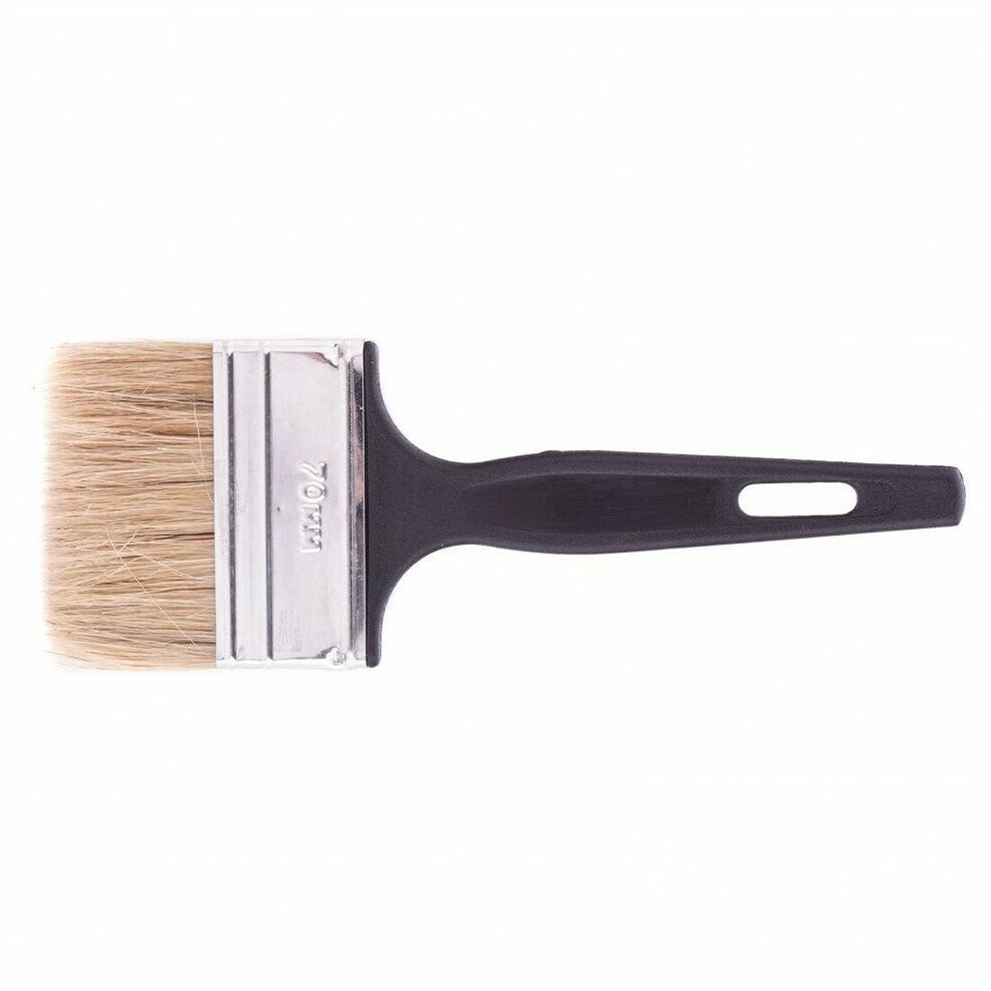 Кисть флейцевая Стандарт 70x6 натуральная щетина пластиковая ручка СИБРТЕХ 82506 1шт.