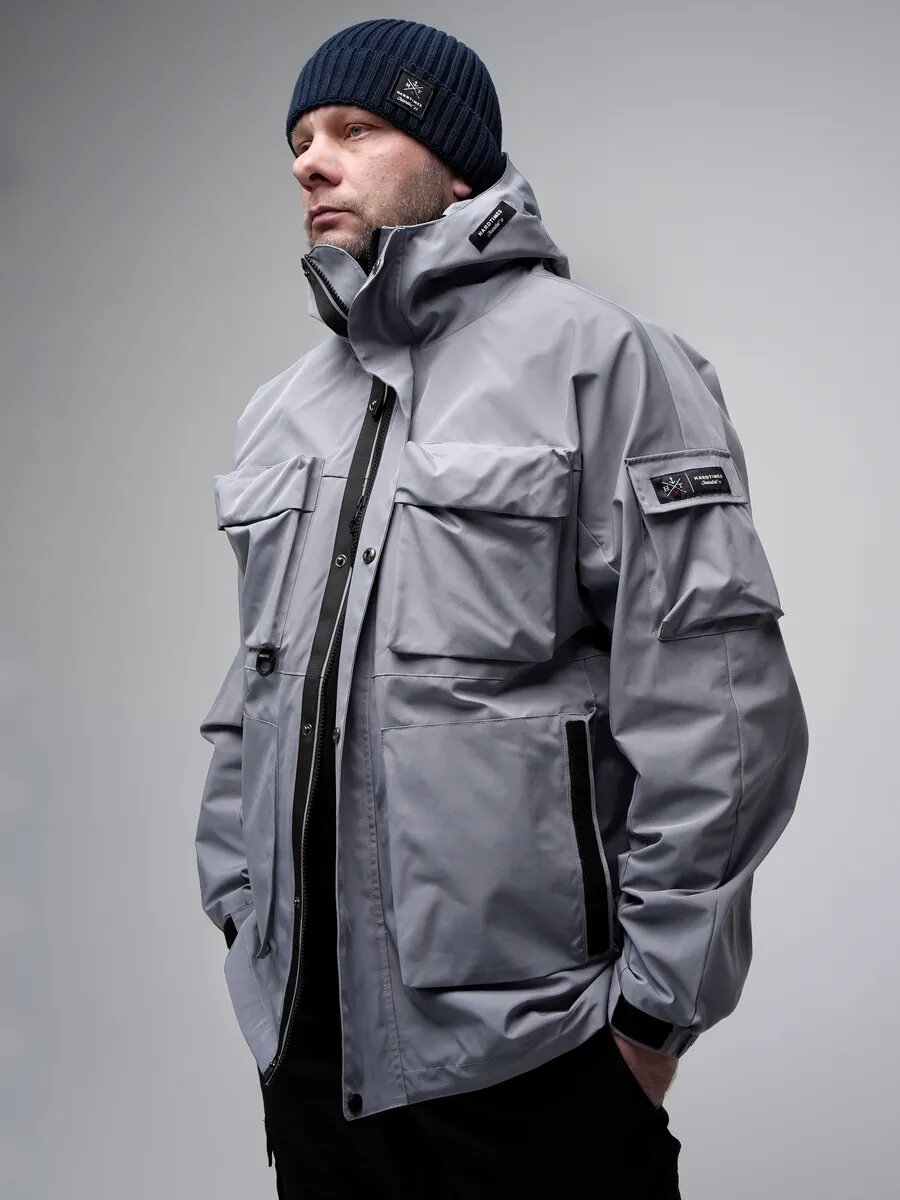 Ветровка Hard Times базовая размер L серый