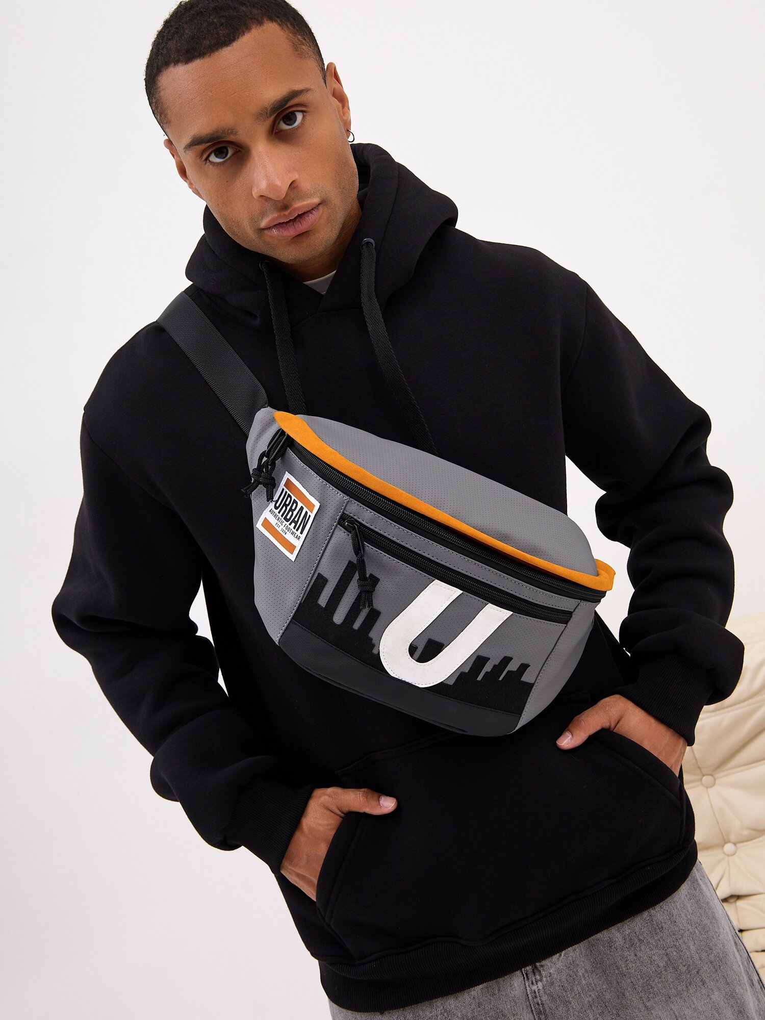 Сумка спортивная URBAN AUTHENTIC ручная кладь dark grey