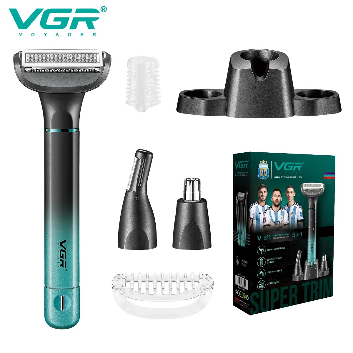 VGR 3в1 мужская бритва V-625with box