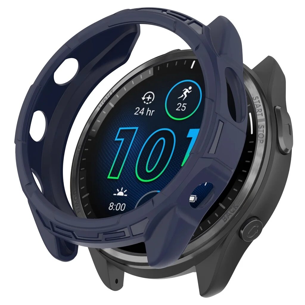 Чехол Aaigea для Garmin Forerunner 965, темно-синий
