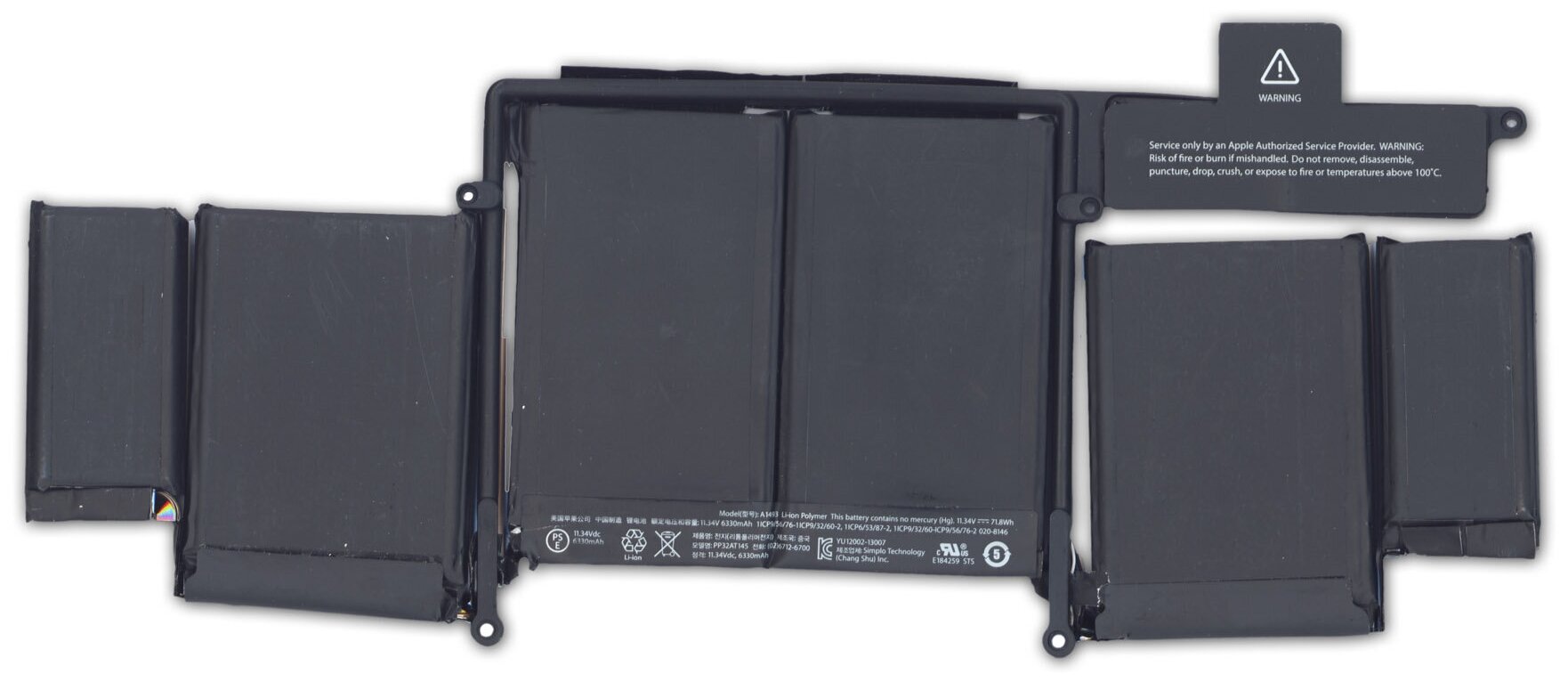 Аккумулятор для ноутбука MacBook Pro 13 A1502 (2013/2014)