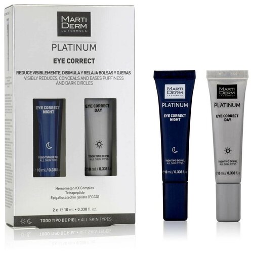 Martiderm Eye Correct Platinum - Крем для контура глаз Мартидерм Платинум, 2х10 мл