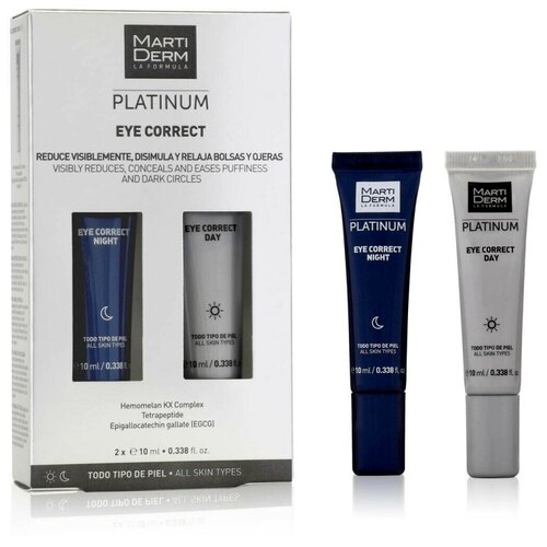 Martiderm Eye Correct Platinum - Крем для контура глаз Мартидерм Платинум, 2х10 мл