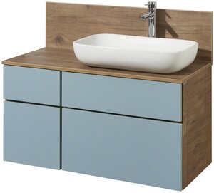 <b>Тумба</b> <b>под</b> раковину <b>Aquaton</b> Мишель 100 подвесная дуб фьорд/дуб рустикальный 1A256901MIX30 <span>внимание. раковина и столешница не входят в комплект. <b>тумба</b> <b>aquaton</b> мишель 100 1a256901mix30 выполнена из влагостойкой ламинированной плиты в древесной отделке. насыщенный оттенок фасадов в пленке фьорд в сочетании с натуральным декором дуб рустикальный с самого утра поднимет настроение своим обладателям и обеспечит позитивный настрой. <b>тумба</b> мишель 100 очень вместительная и функциональная: слева располагается небольшой выдвижной ящик</span>