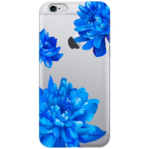 Силиконовый чехол на Apple iPhone 6s / 6 / Эпл Айфон 6 / 6с с рисунком Amazing Asters чехол книжка на apple iphone 6s 6 эпл айфон 6 6с с рисунком amazing asters золотистый