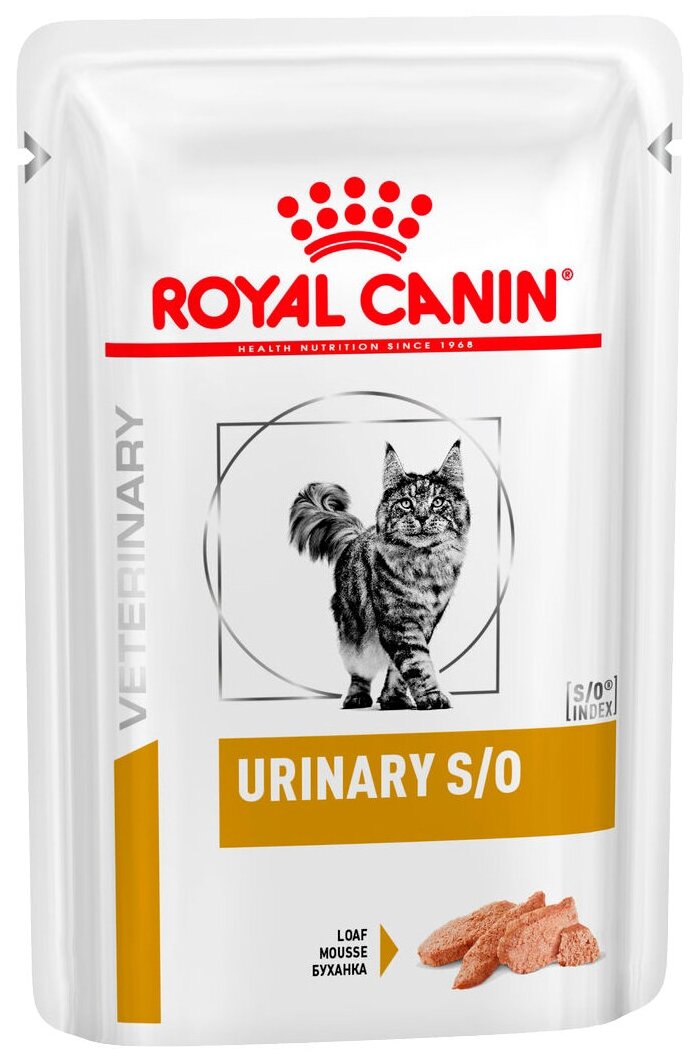 Корм Royal Canin Urinary S/O (в соусе) для кошек при МКБ с курицей 85 г x 12 шт