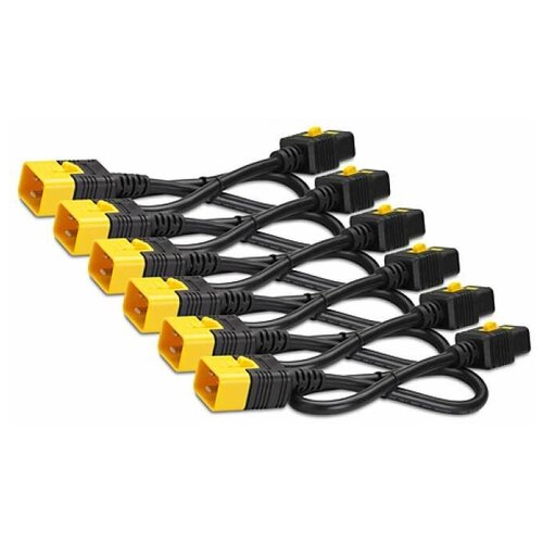 APC Кабель Power Cord Kit (6 pack), Locking, iec 320 C19 to iec 320 C20, 16A, 208/230V, 1,8m AP8716S