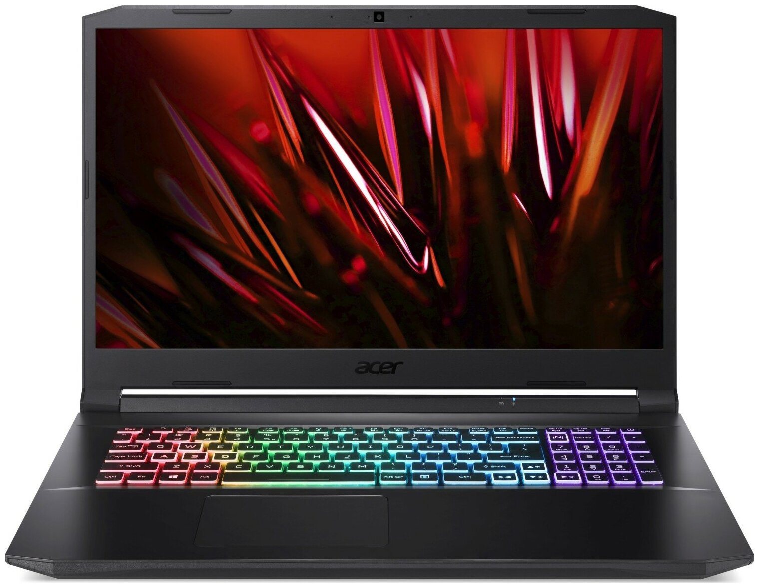 Ноутбук Acer Gaming AN517-54-558N Intel Core i5-11400H, 8Gb, 256гб SSD, NoODD, Nvidia RTX 3070 8G, 17.3" FHD, NoOS, чёрный