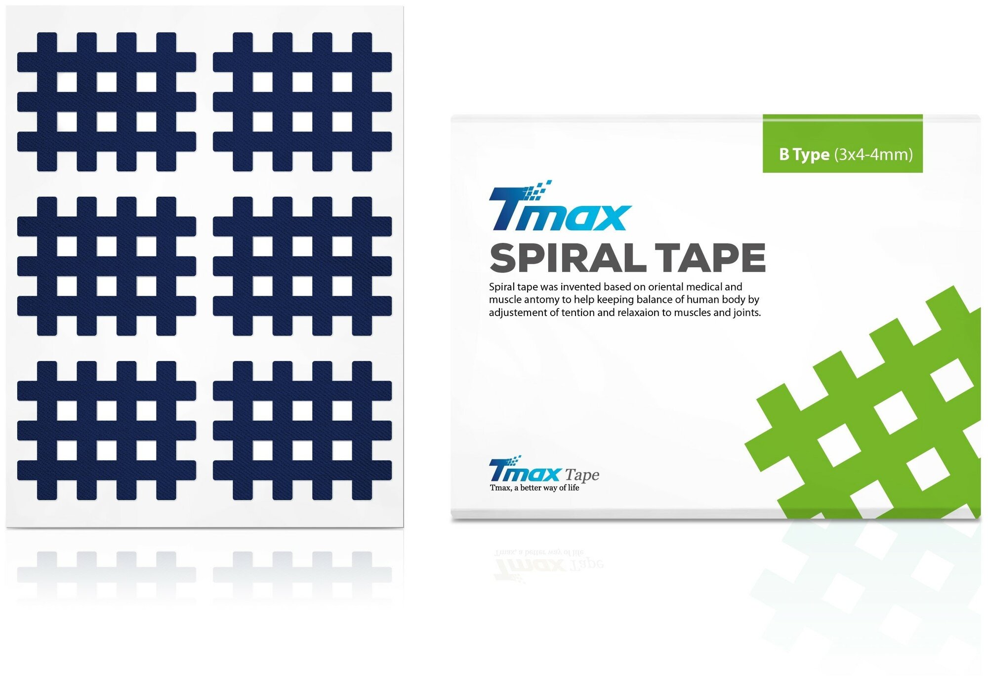 Кросс-тейп Tmax Spiral Tape Type B, синий