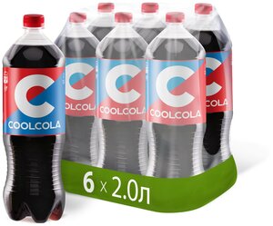 Напиток "Кул Кола" ("Cool Cola") безалкогольный сильногазированный, ПЭТ 2.0 упаковка (6шт)