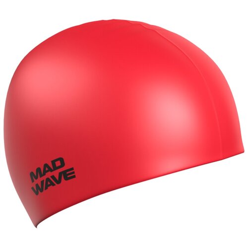 M0531 12 2 05W Силиконовая шапочка Mad Wave Intensive Big увеличенного объема (+5 мм) красный M0531 12 2 05W силиконовая шапочка intensive big черный big size m0531 12 2 01w
