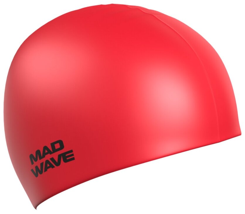 M0531 12 2 05W Силиконовая шапочка Mad Wave Intensive Big увеличенного объема (+5 мм) красный M0531 12 2 05W