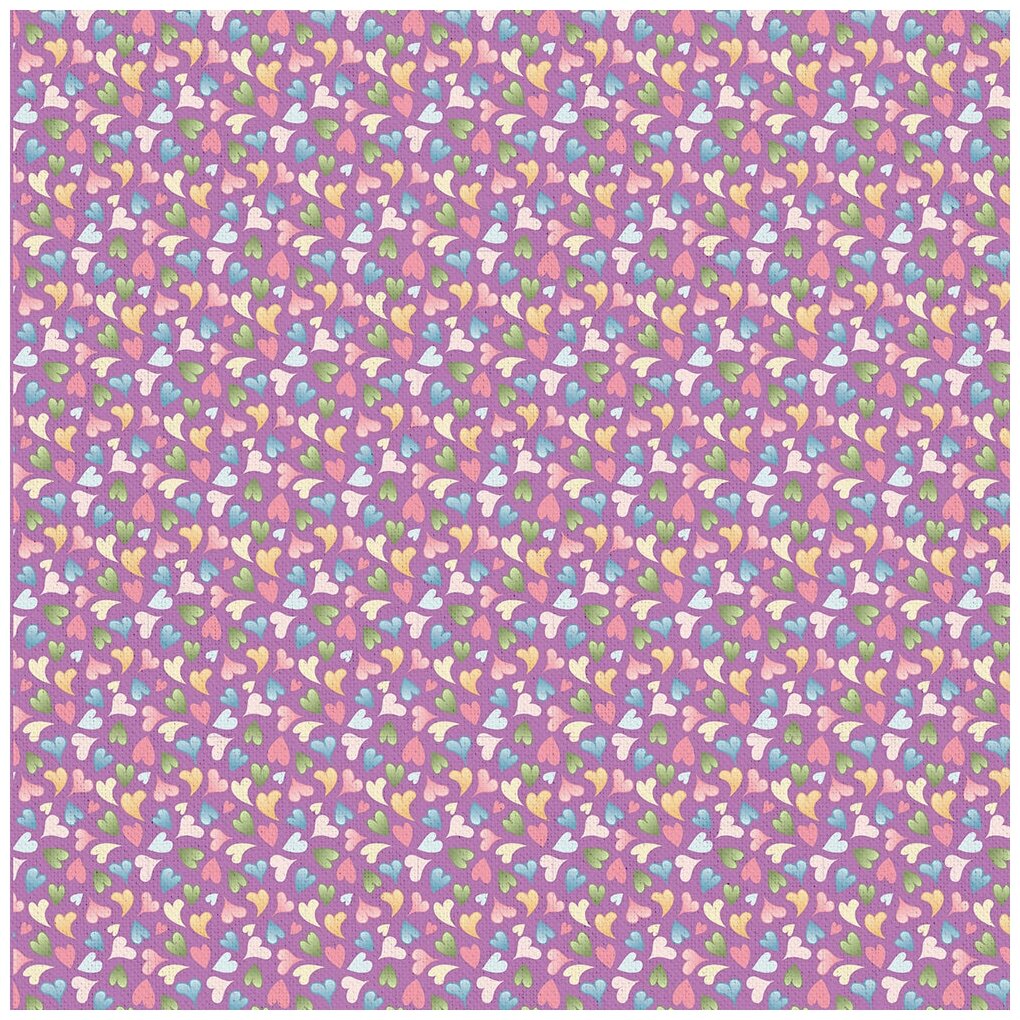 Ткани фасованные PEPPY (A - O) для пэчворка нежная история фасовка 50 x 55 см 146±5 г/кв. м 100% хлопок НИ-30 фиолетовый
