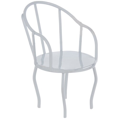 фото Kb2555a металлический мини стул, белый 4*3*6,5см astra&craft astra & craft