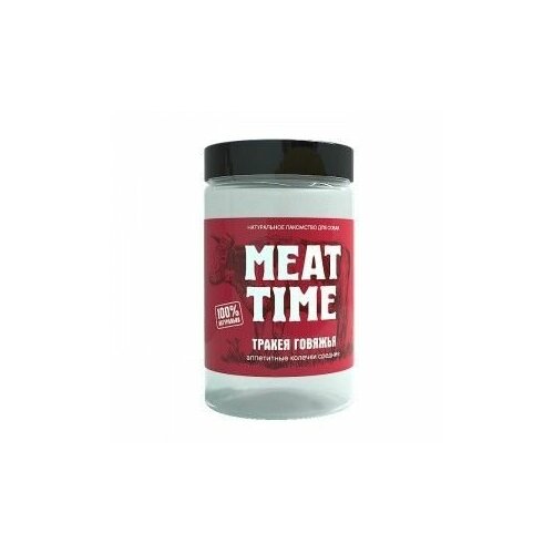 Лакомство MEAT TIME для Собак Трахея говяжья аппетитные Колечки средние 90г