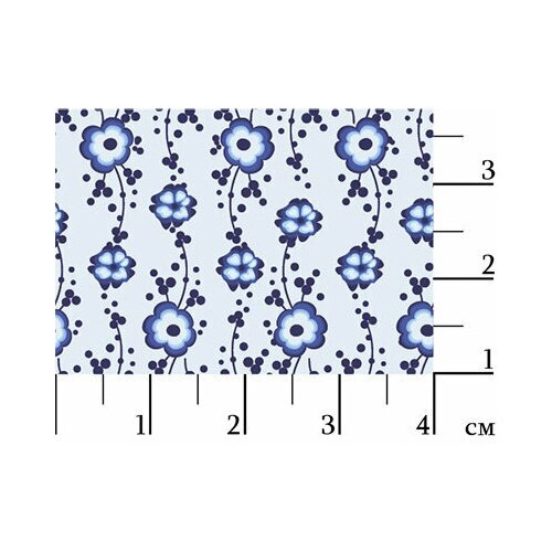 Ткань для пэчворка Peppy 50х55 см, 110 г/м2, 100% хлопок, ЛЧ-13, белая (лазурное чудо)