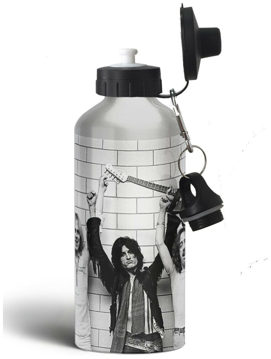 Бутылка спортивная,туристическая фляга, 500мл Aerosmith (Стивен Тайлер, Джо Перри, Rammstein, Marilyn Manson) - 944