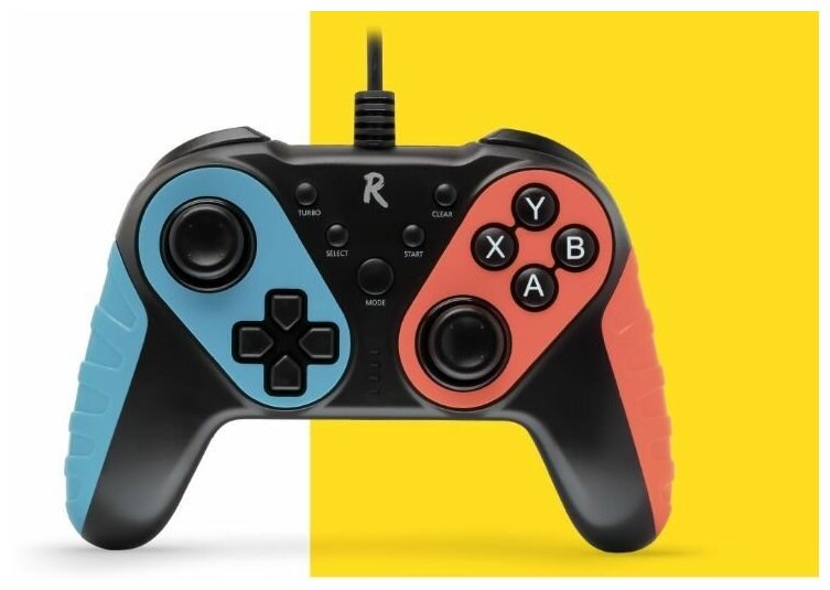 Геймпад игровой проводной SmartBuy Rush Buzzy для консоли PS3 и ПК Вибро черный SBG-200-K20