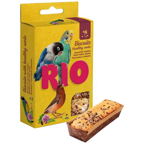 Лакомство RIO Бисквиты для птиц с полезными семенами (5 шт. по 7 г), 35 г