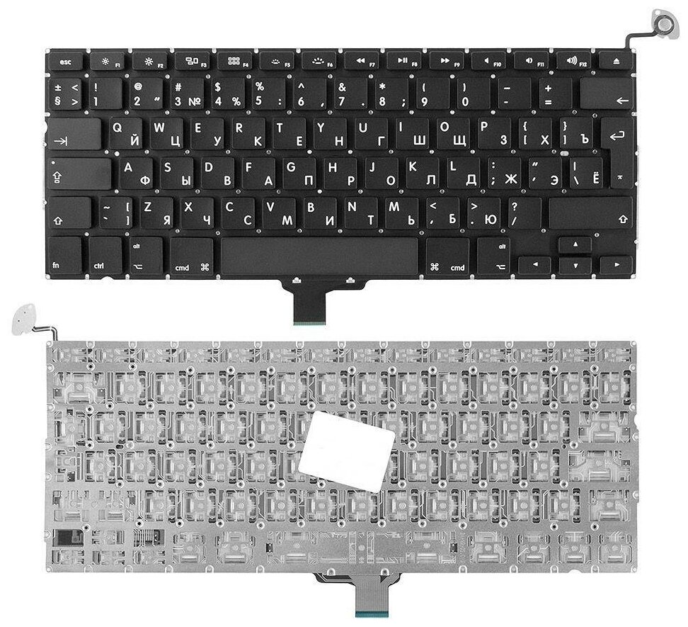 Клавиатура для ноутбука Apple Macbook Air A1304 A1237 Series Плоский Enter Черная без рамки PN A1304 A1237