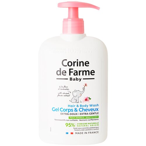 Смягчающий очищающий Гель для Тела и Волос с Миндалем