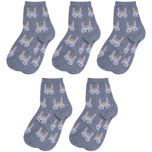 Носки RuSocks 5 пар, размер 14-16, серый