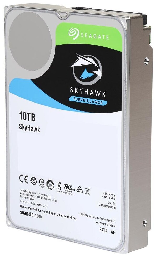 Жесткий диск Seagate SkyHawk AI Surveillance 10 ТБ ST10000VE001