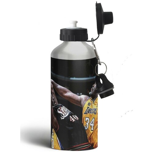 фото Бутылка спортивная,туристическая фляга, 500мл спорт баскетбол шакил о нил - 231 brutbottle