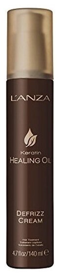 Разглаживающий крем для волос с кератиновым эликсиром LANZA Keratin Healing Oil Cream Defrizz (140 мл)