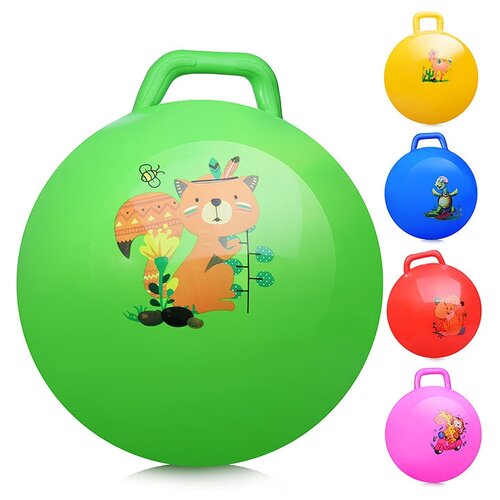 Мяч с ручкой 45см. (цвет в ассортименте)