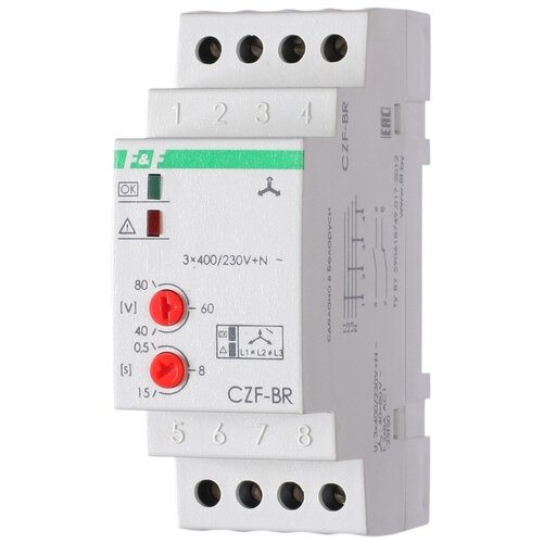 Реле контроля фаз CZF-BR реле контроля температуры rt 820 ea07 001 001 евроавтоматика