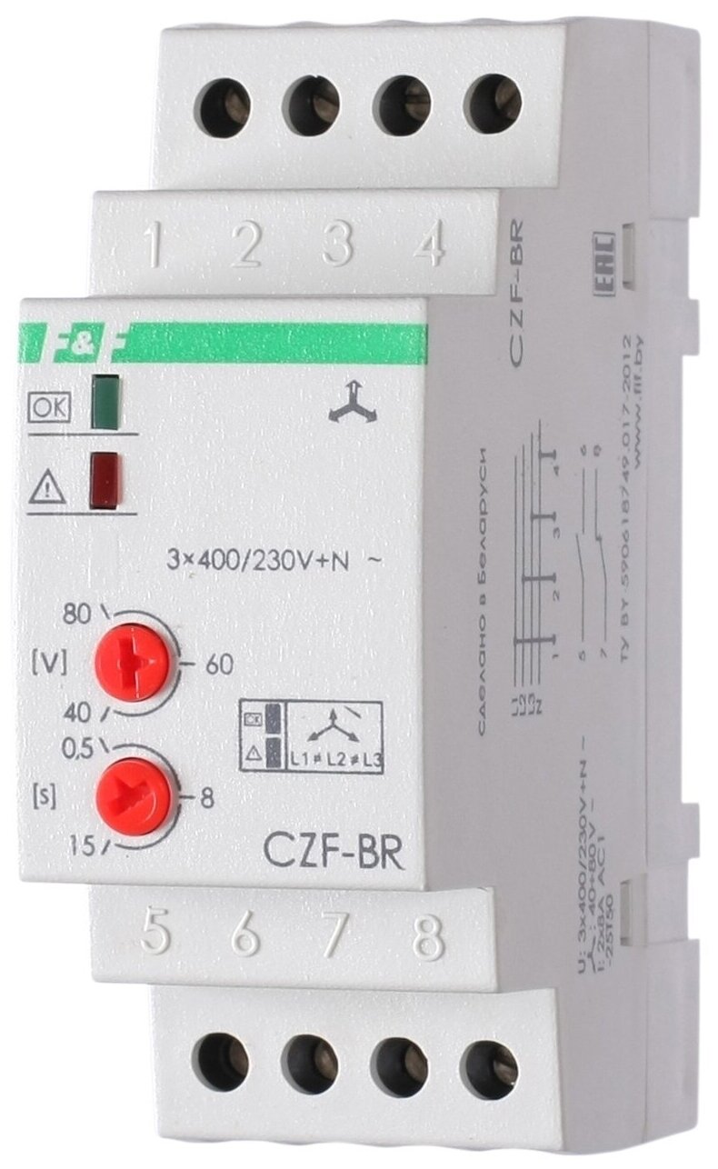 Реле контроля фаз CZF-BR