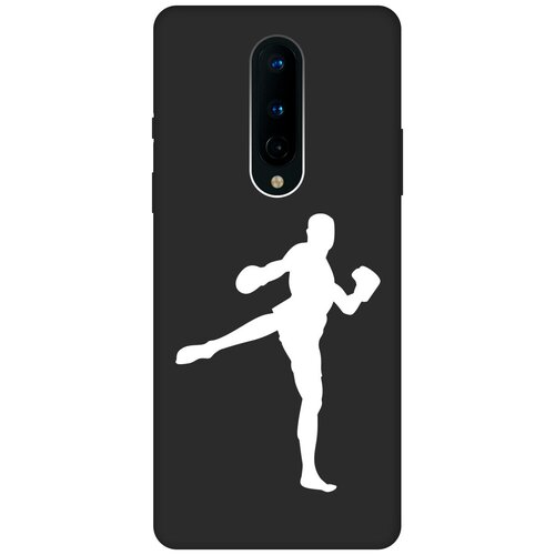 Матовый чехол Kickboxing W для OnePlus 8 / ВанПлюс 8 с 3D эффектом черный матовый чехол climbing для oneplus 8 ванплюс 8 с эффектом блика черный