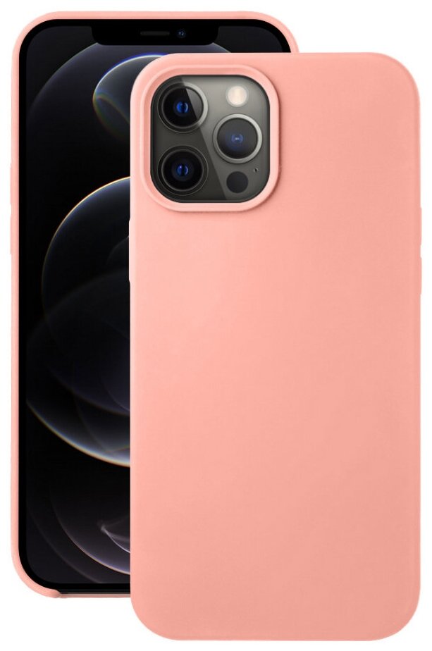 Чехол-крышка Deppa для iPhone 12 Pro Max, силикон, розовый - фото №1