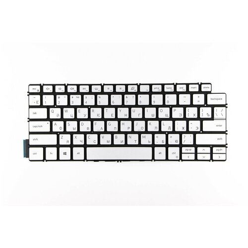 Клавиатура для ноутбука Dell 14-5390 серебристая с подсветкой 2679₽