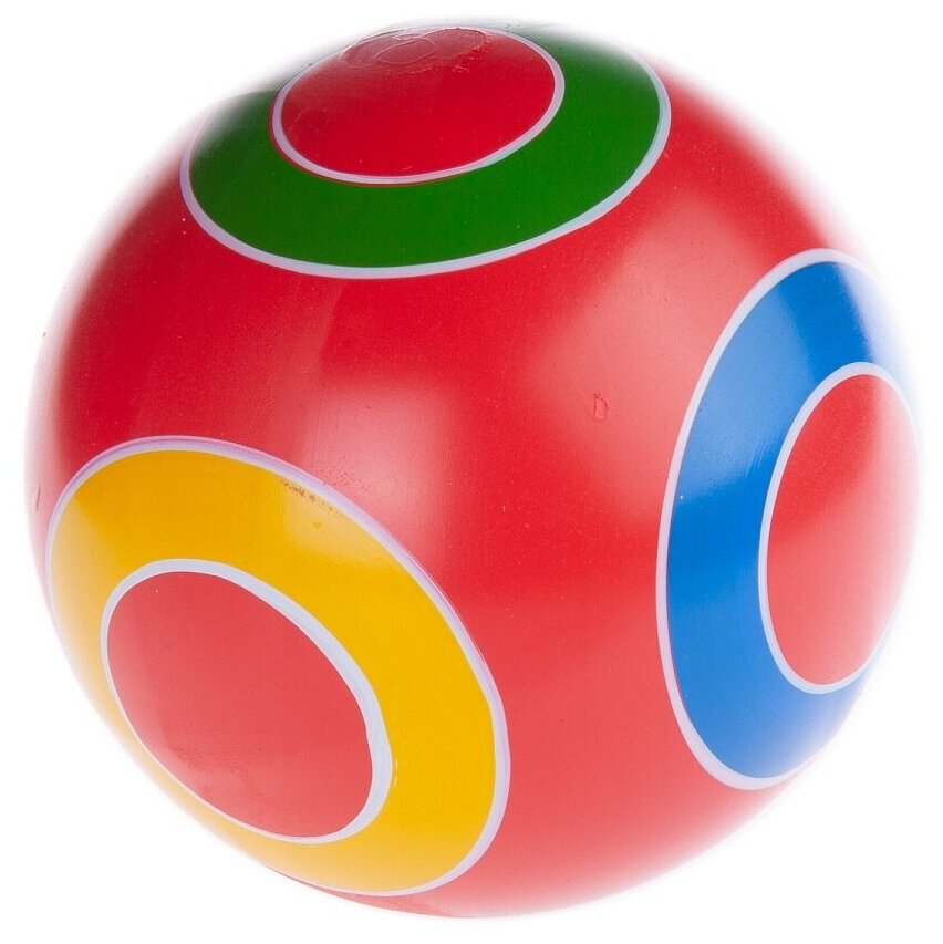 Мяч резиновый Кружочки, 125 мм