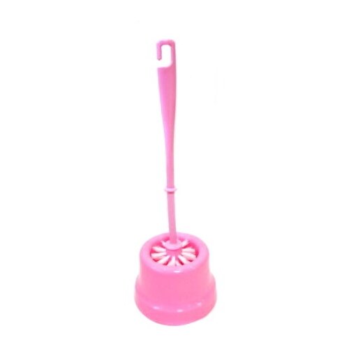 Комплект для туалета ерш с подставкой Малютка розовый