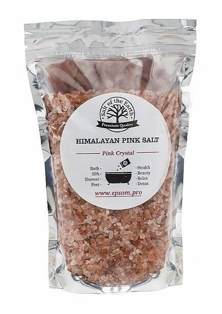 HIMALAYAN PINK SALT Крымская морская розовая соль для ванн 500 г.