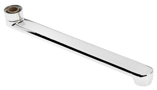 фото Излив для смесителя ZEIN, 3/4", прямой, нержавеющая сталь, 25 см, аэратор пластик