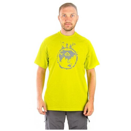 Футболка PAYER World Tour (Ворлд тур) (хлопок, лайм) (р-р XXL) (Novatex)