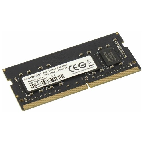 Модуль памяти Hikvision SODIMM DDR 4 DIMM 8Gb PC25600, 3200Mhz, HKED4082CAB1G4ZB1/8G