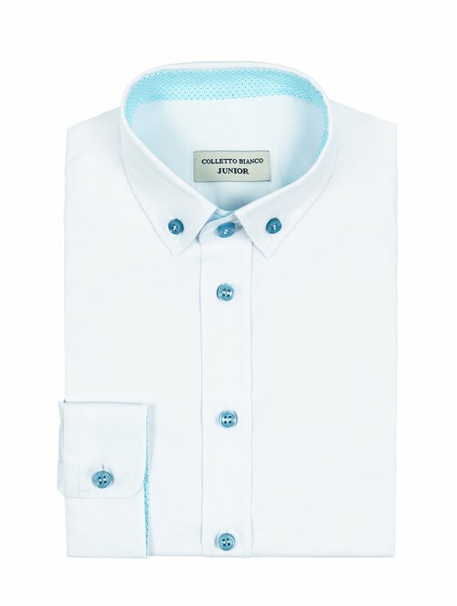 Школьная рубашка COLLETTO BIANCO, размер 30 134-140, белый